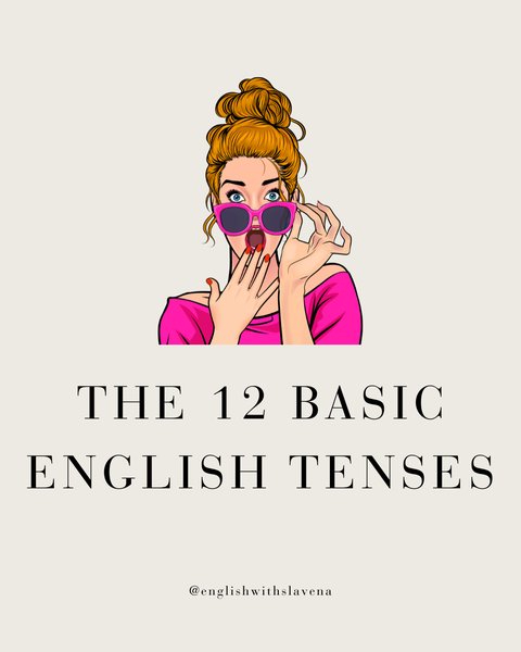 The 12 basic English tenses
